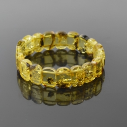 Light green Baltic amber bracelet